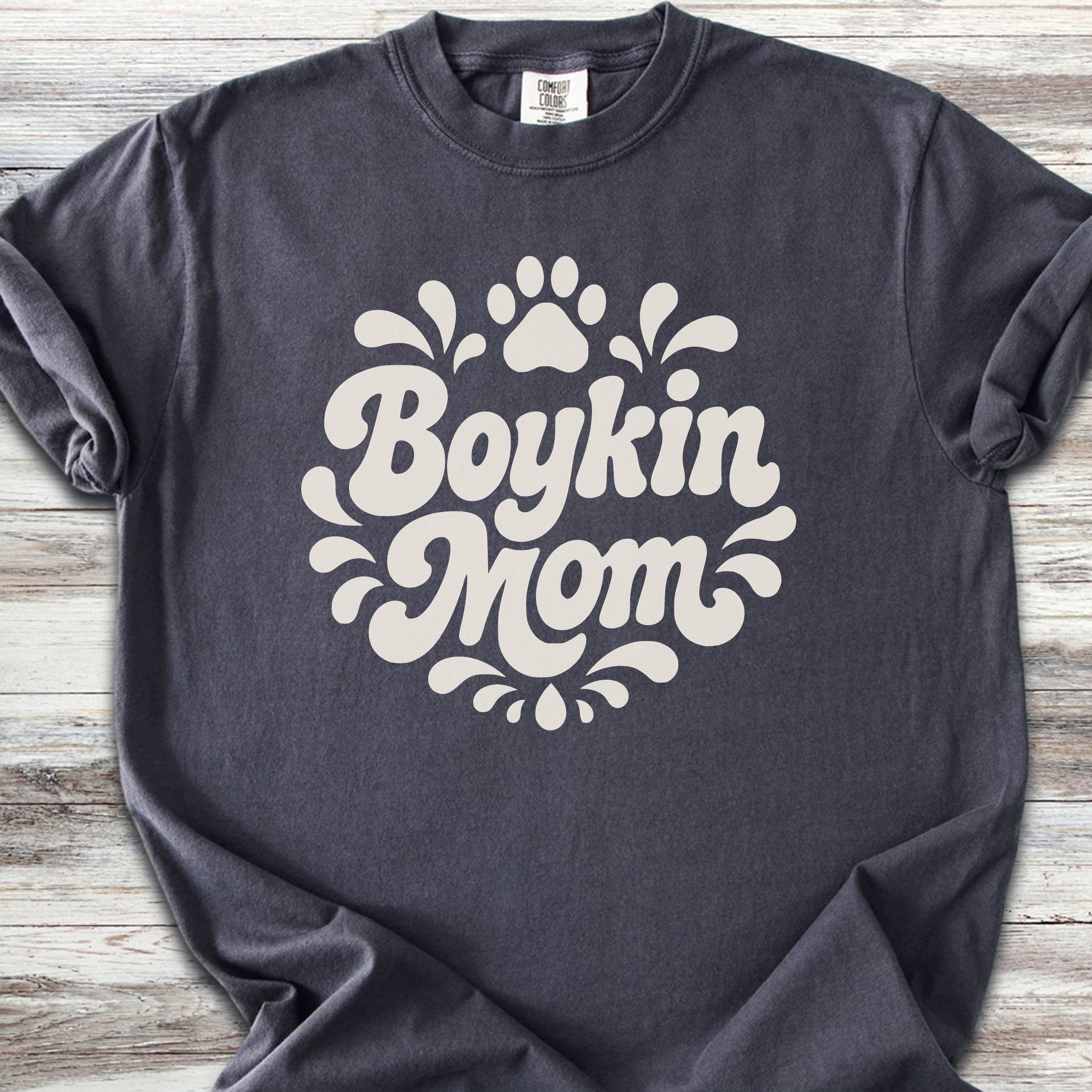 Boykin Spaniel Groovy Mom - Graphite