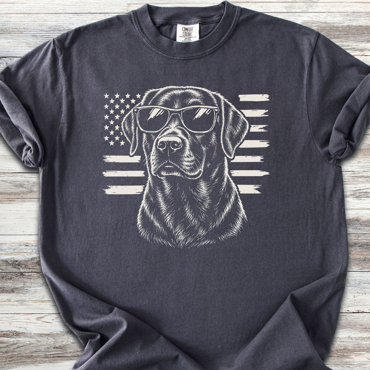 Labrador Retriever Black Flag - Graphite