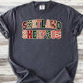 Shetland Sheepdog Holiday Faux Patchwork - Graphite
