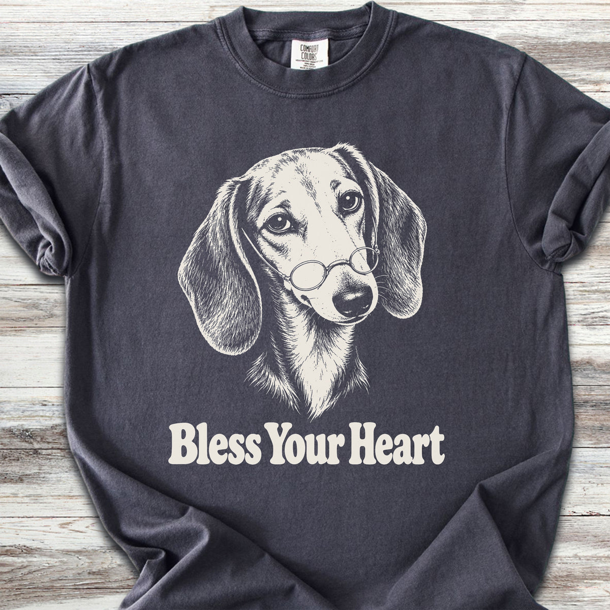 Dachshund Bless Your Heart - Graphite