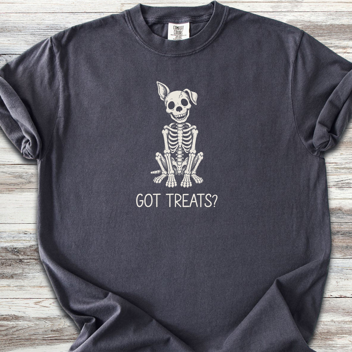 Skelly Dog Got Treats - Graphite
