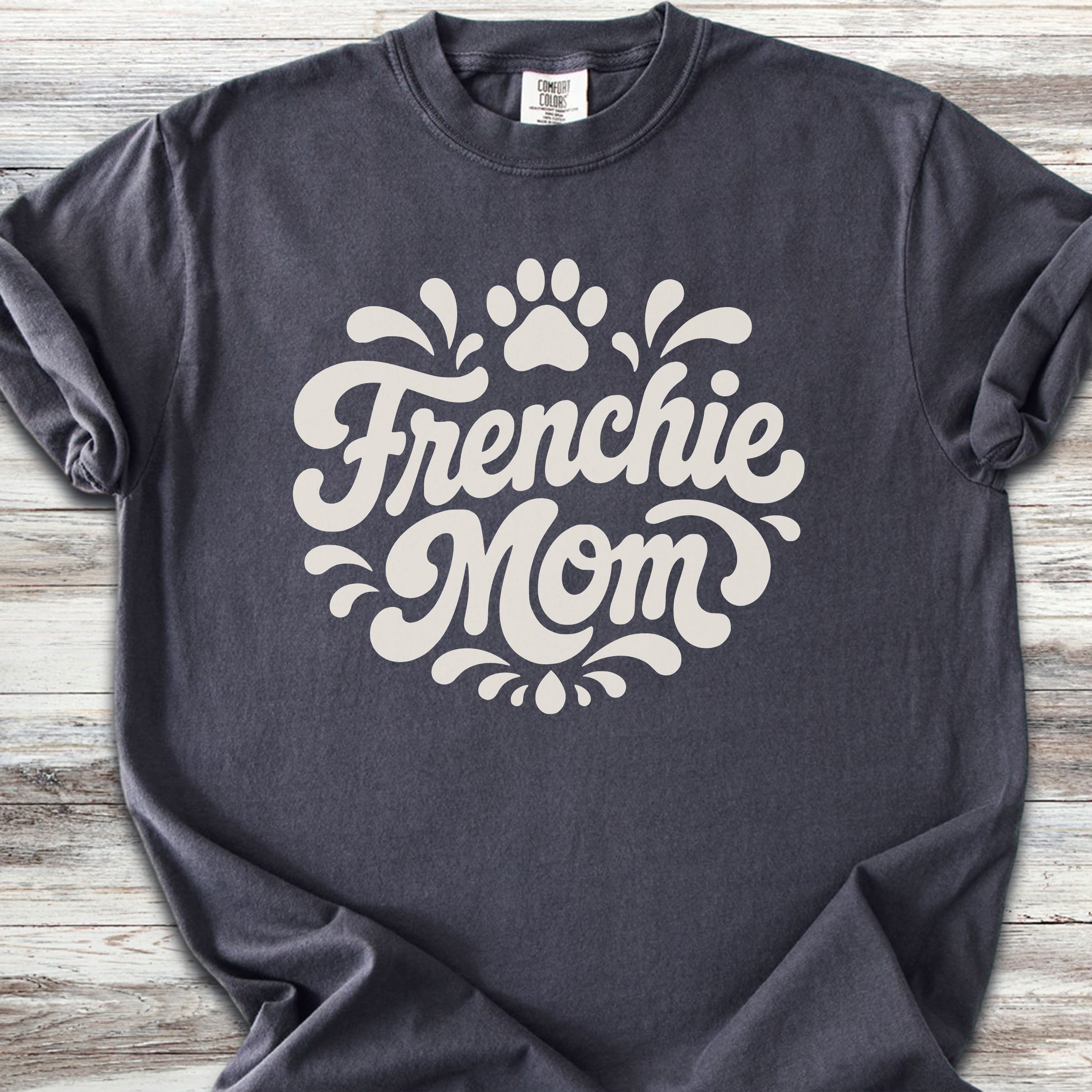 French Bulldog Groovy Mom - Graphite