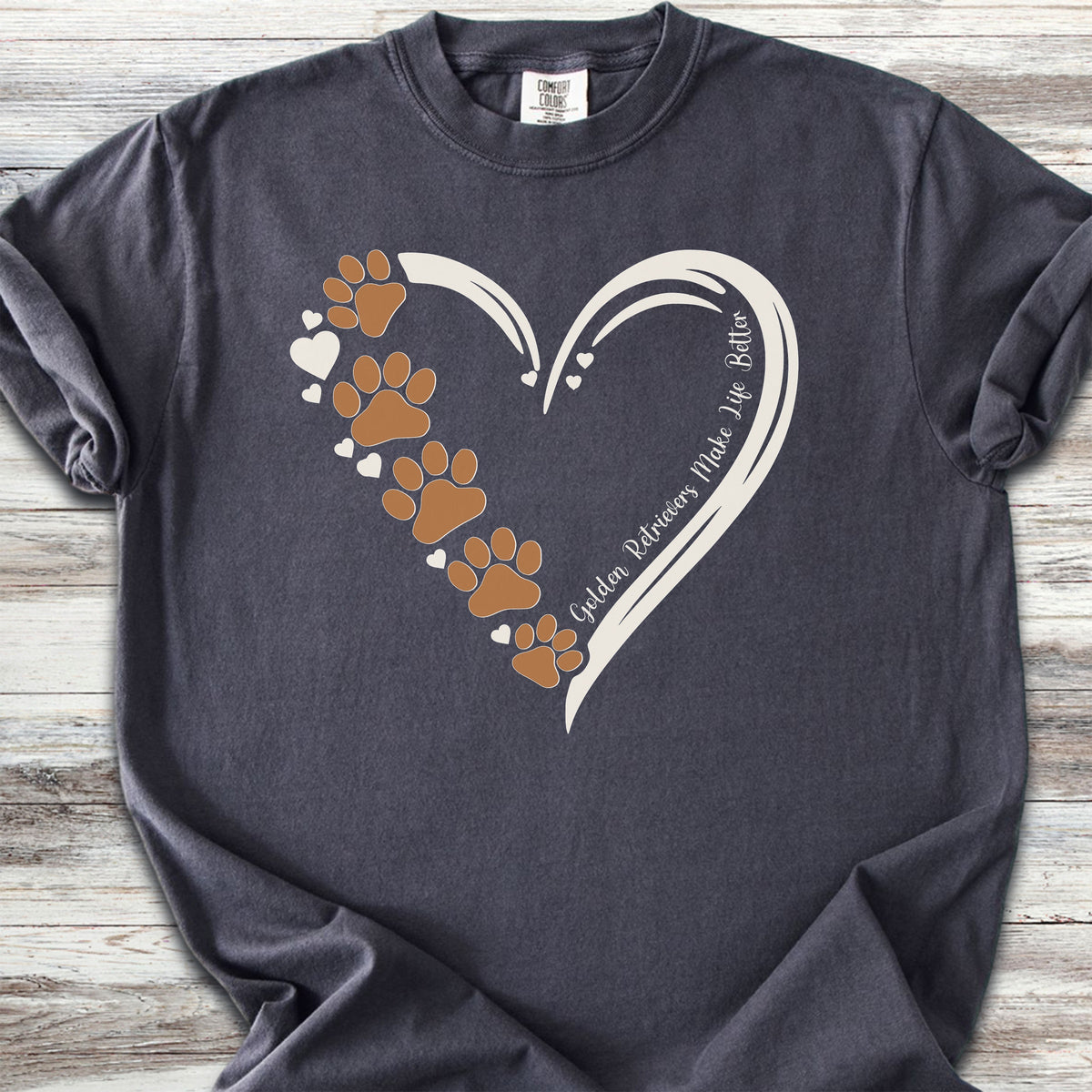 Golden Retriever Loyal Heart - Graphite