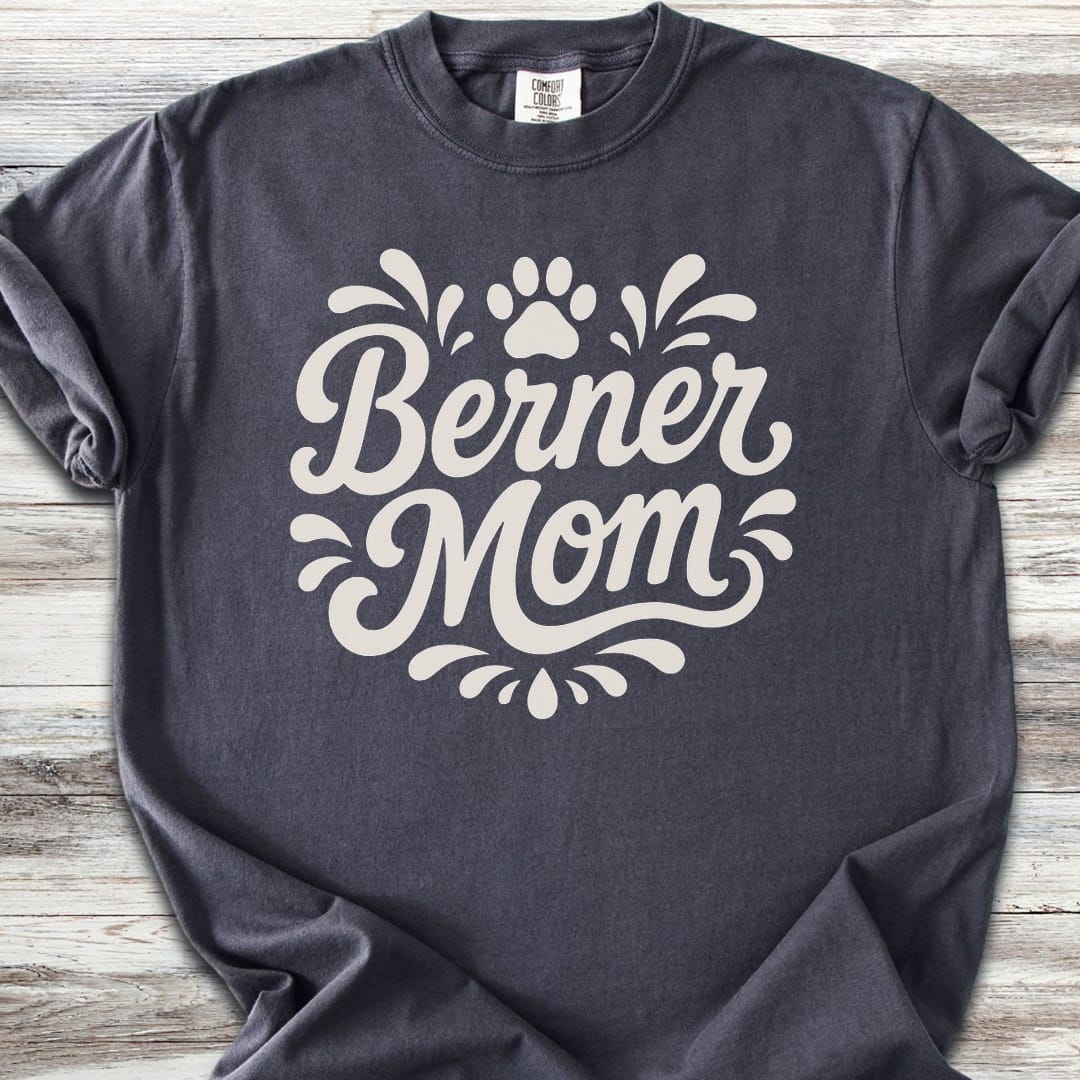 Bernese Mountain Dog Groovy Mom - Graphite