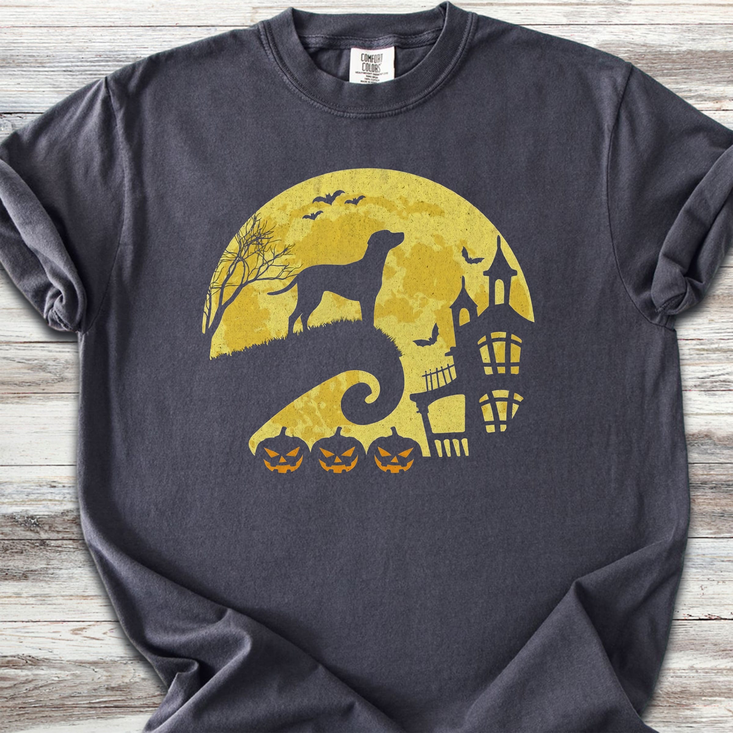 Dalmatian Halloween Moon - Graphite