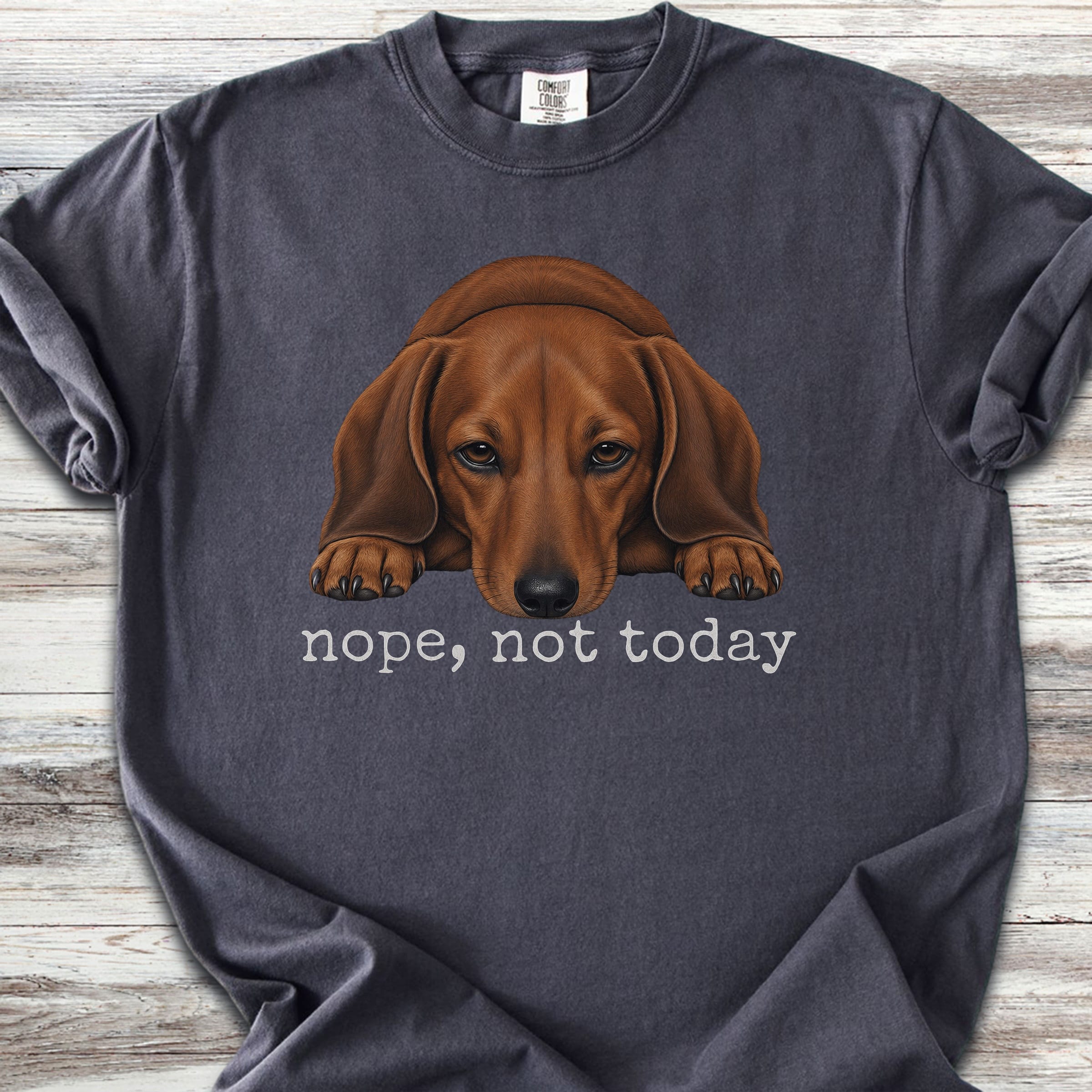 Dachshund Nope - Graphite