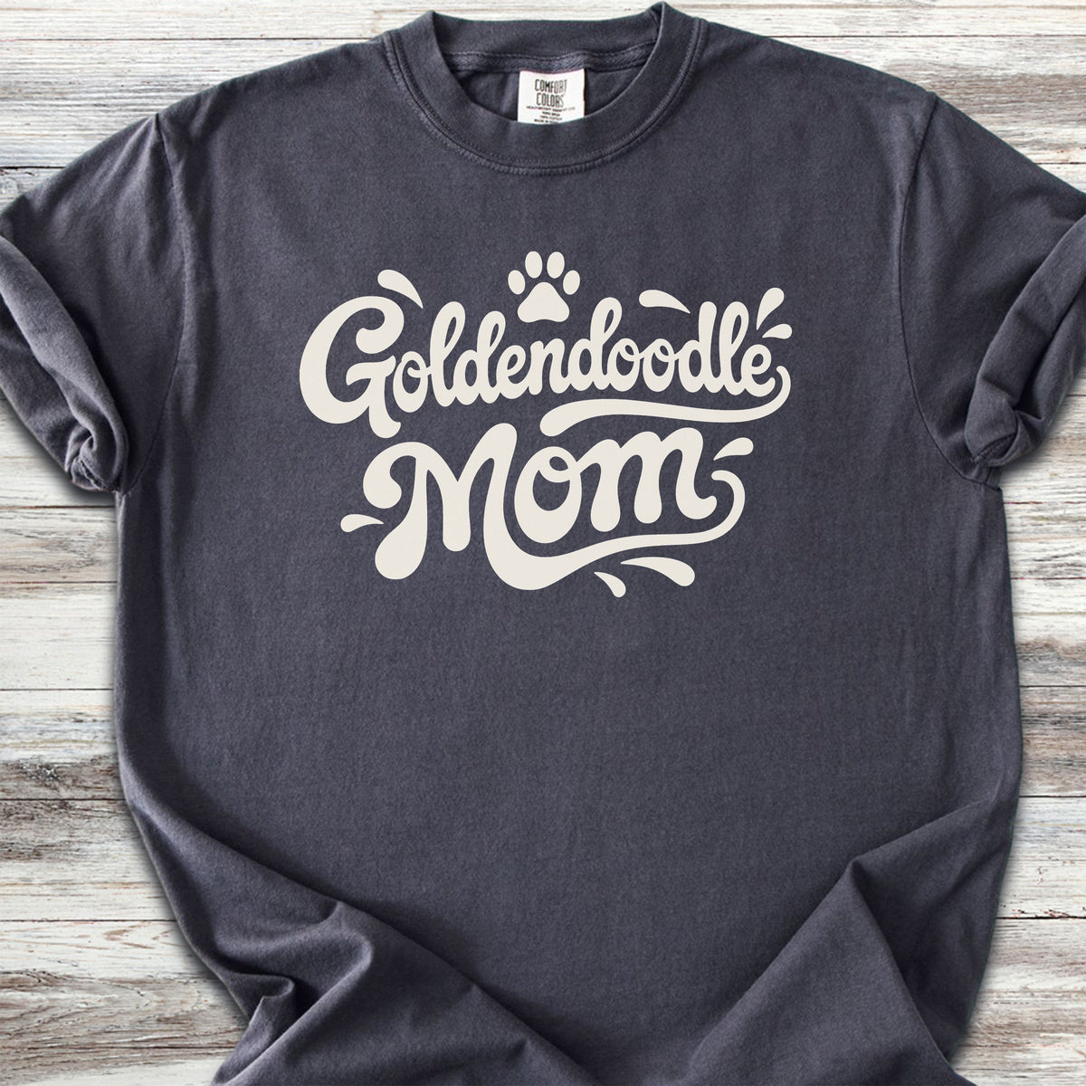 Goldendoodle Groovy Mom - Graphite
