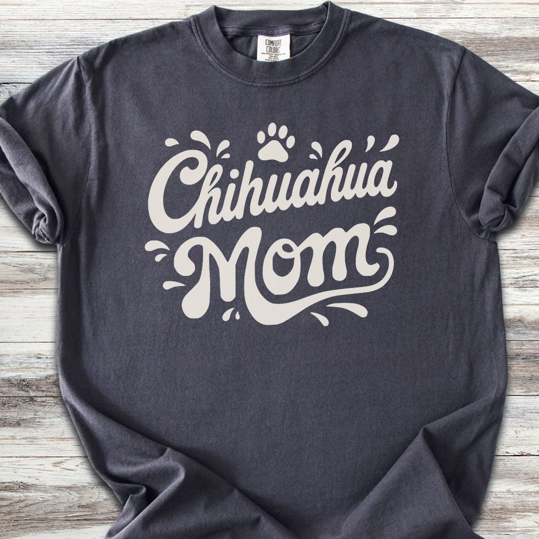 Chihuahua Groovy Mom - Graphite
