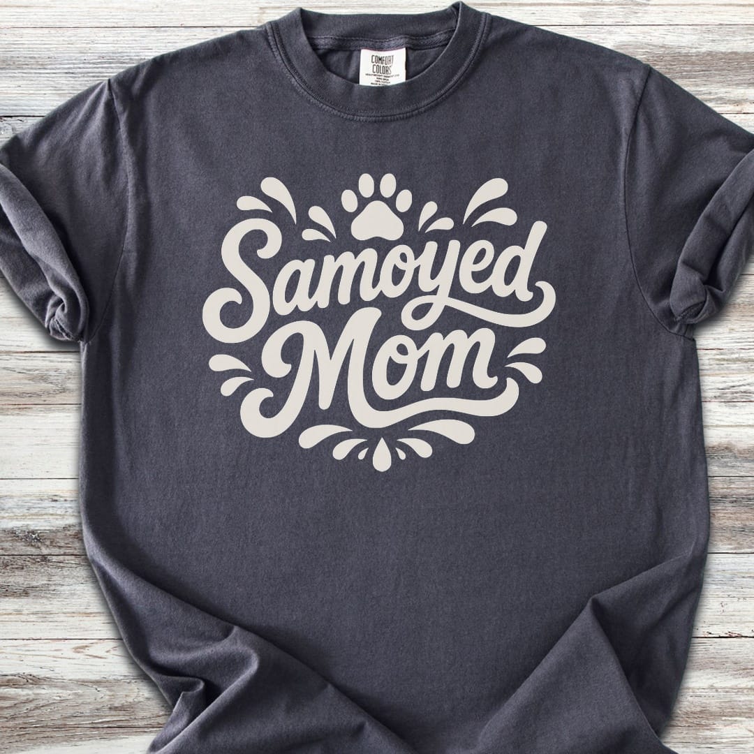 Samoyed Groovy Mom - Graphite