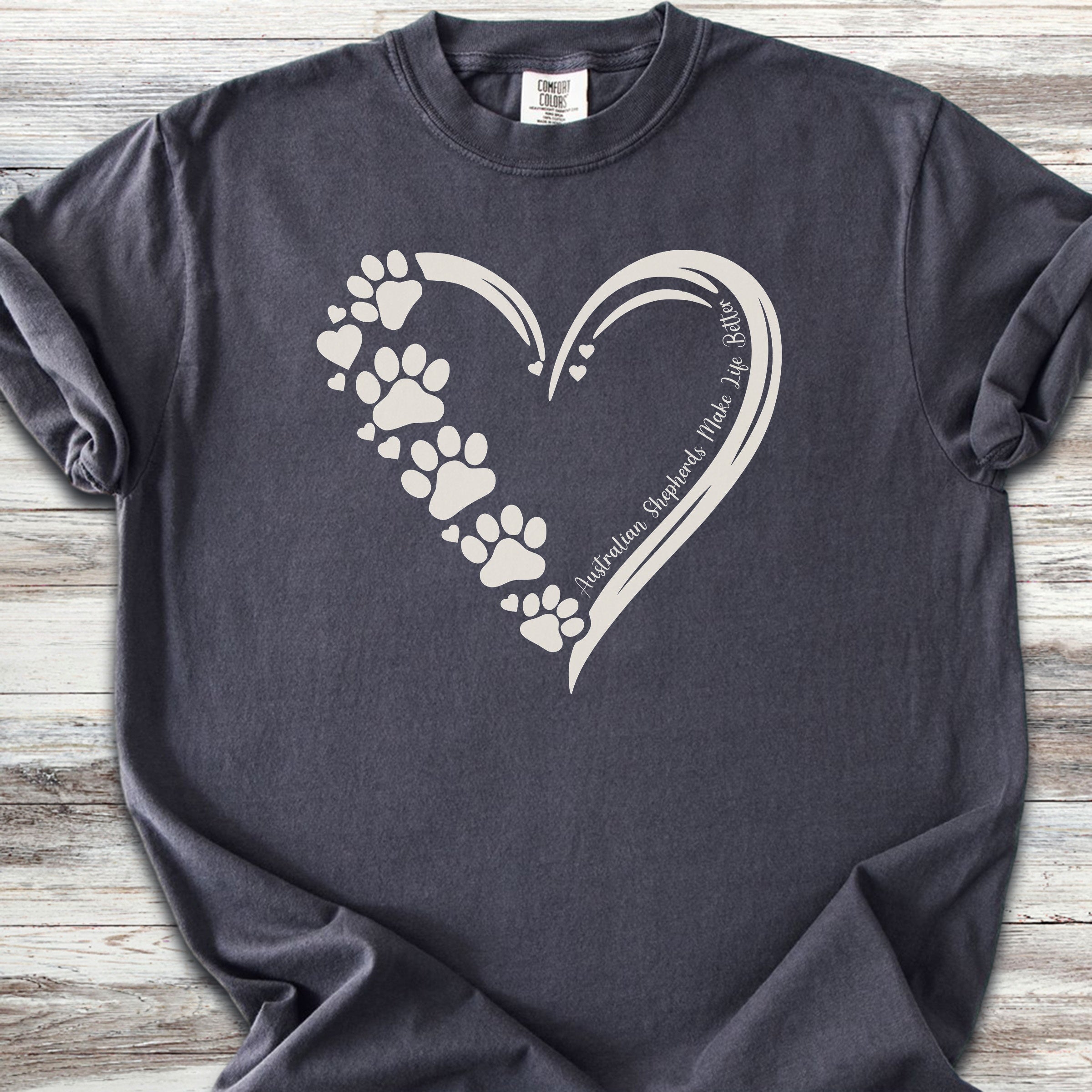 Australian Shepherd Loyal Heart - Graphite