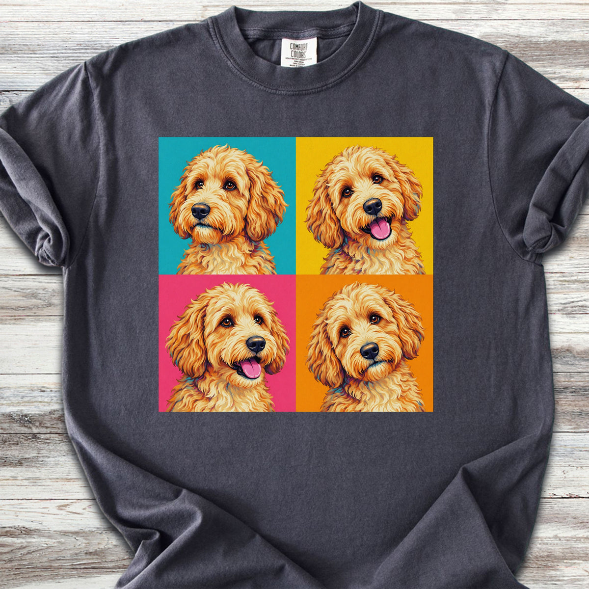 Goldendoodle Pop Art - Graphite