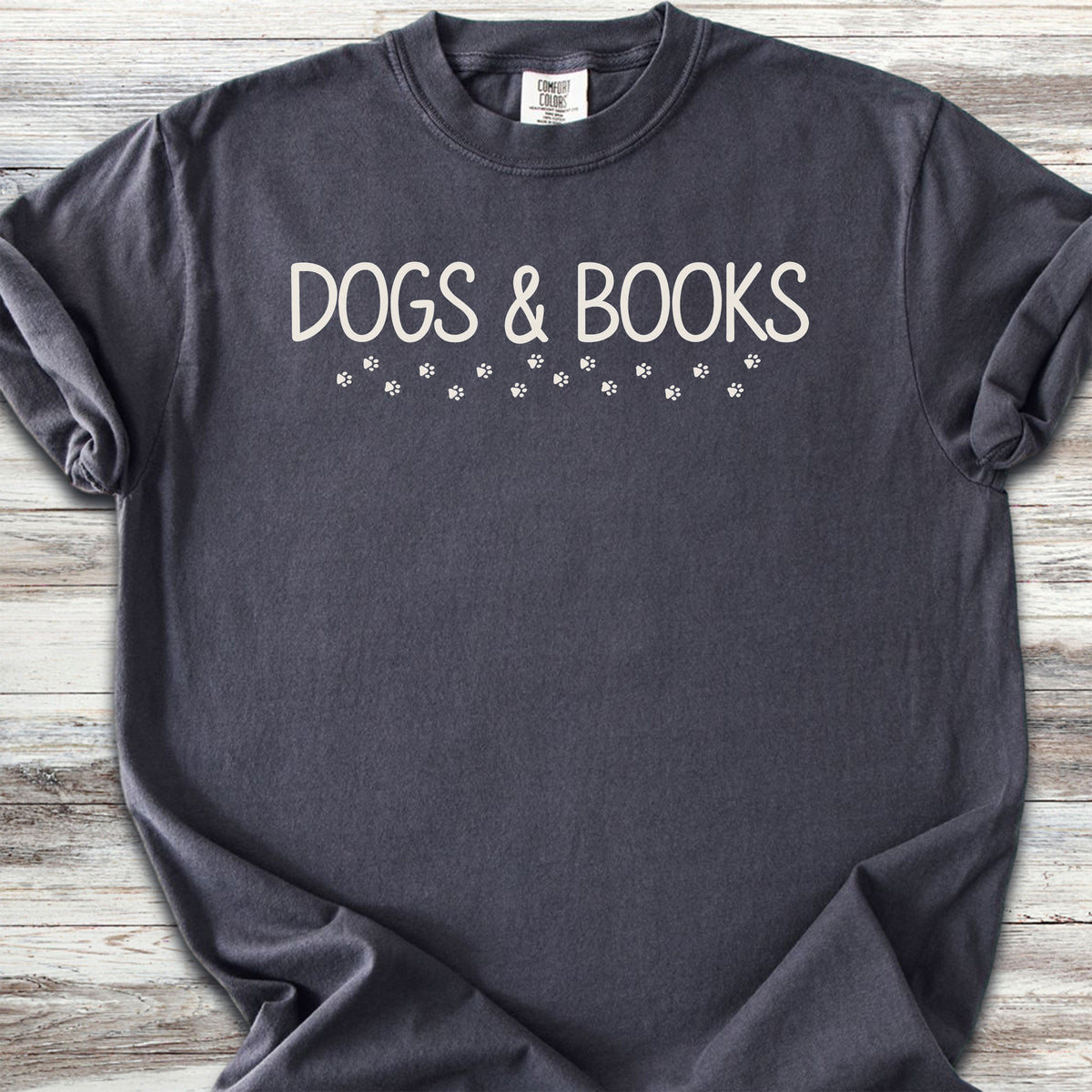 Dogs & Books Paw Prints - Graphite