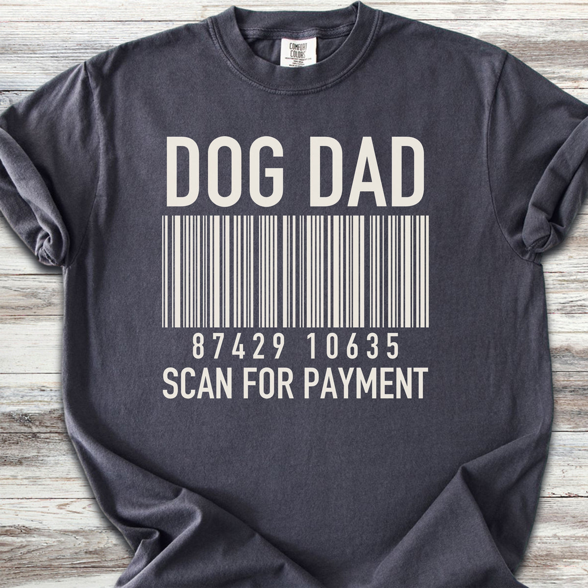 Dog Dad Scan for Payment - Graphite