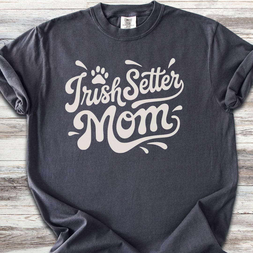 Irish Setter Groovy Mom - Graphite