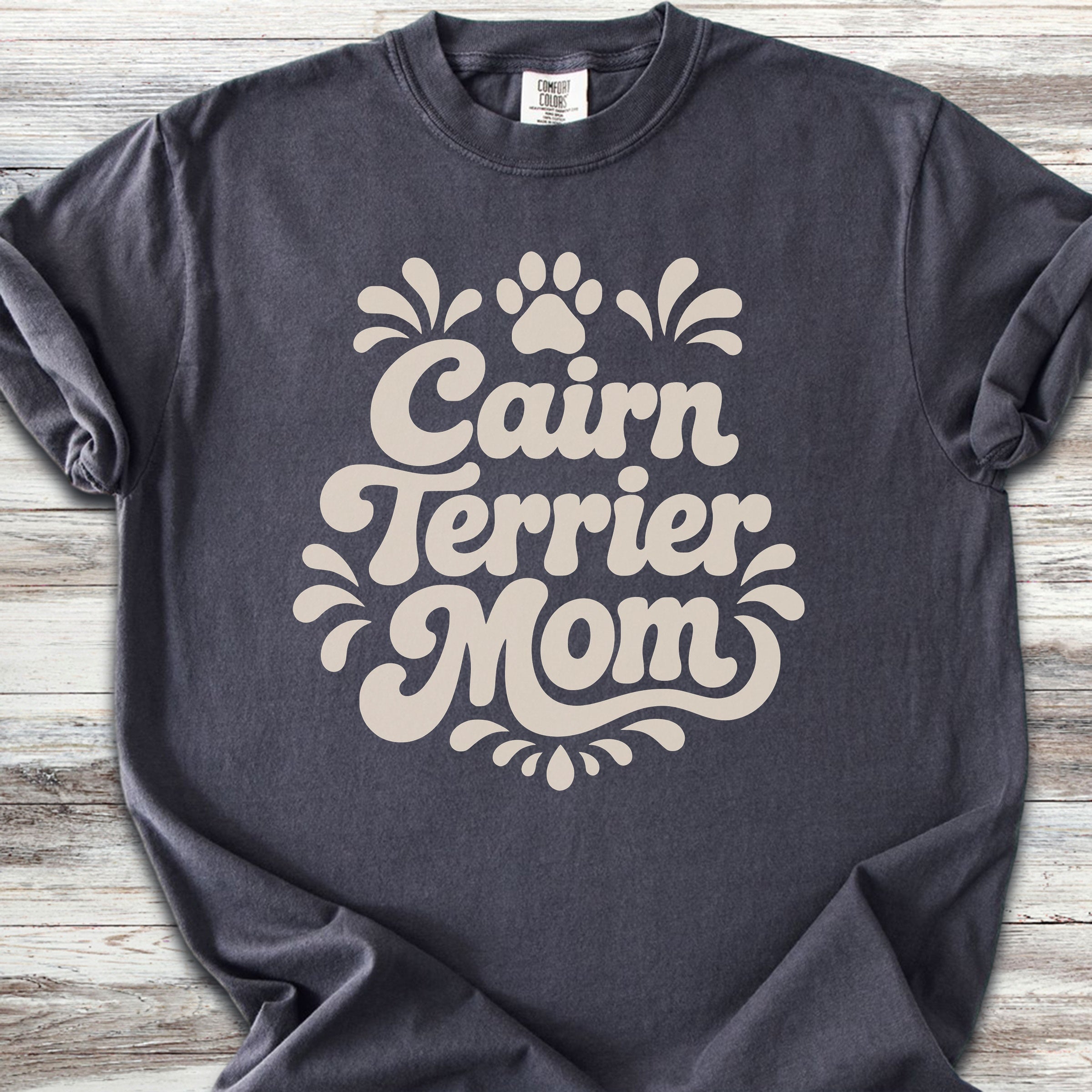 Cairn Terrier Groovy Mom - Graphite