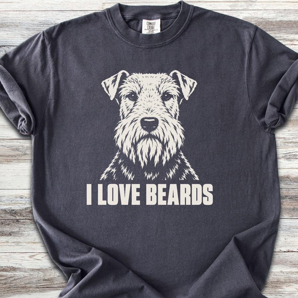 Welsh Terrier I Love Beards - Graphite