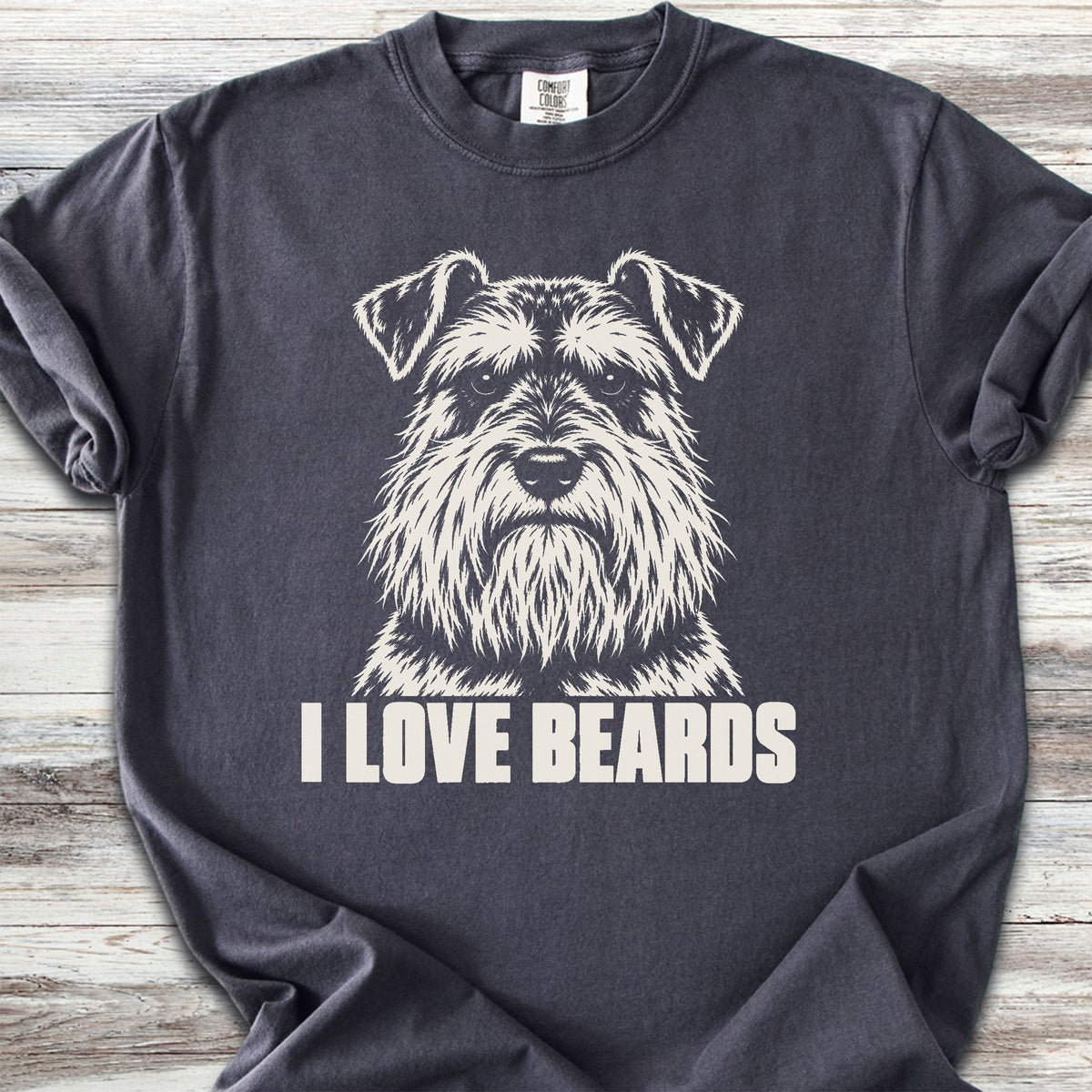 Schnauzer I Love Beards - Graphite