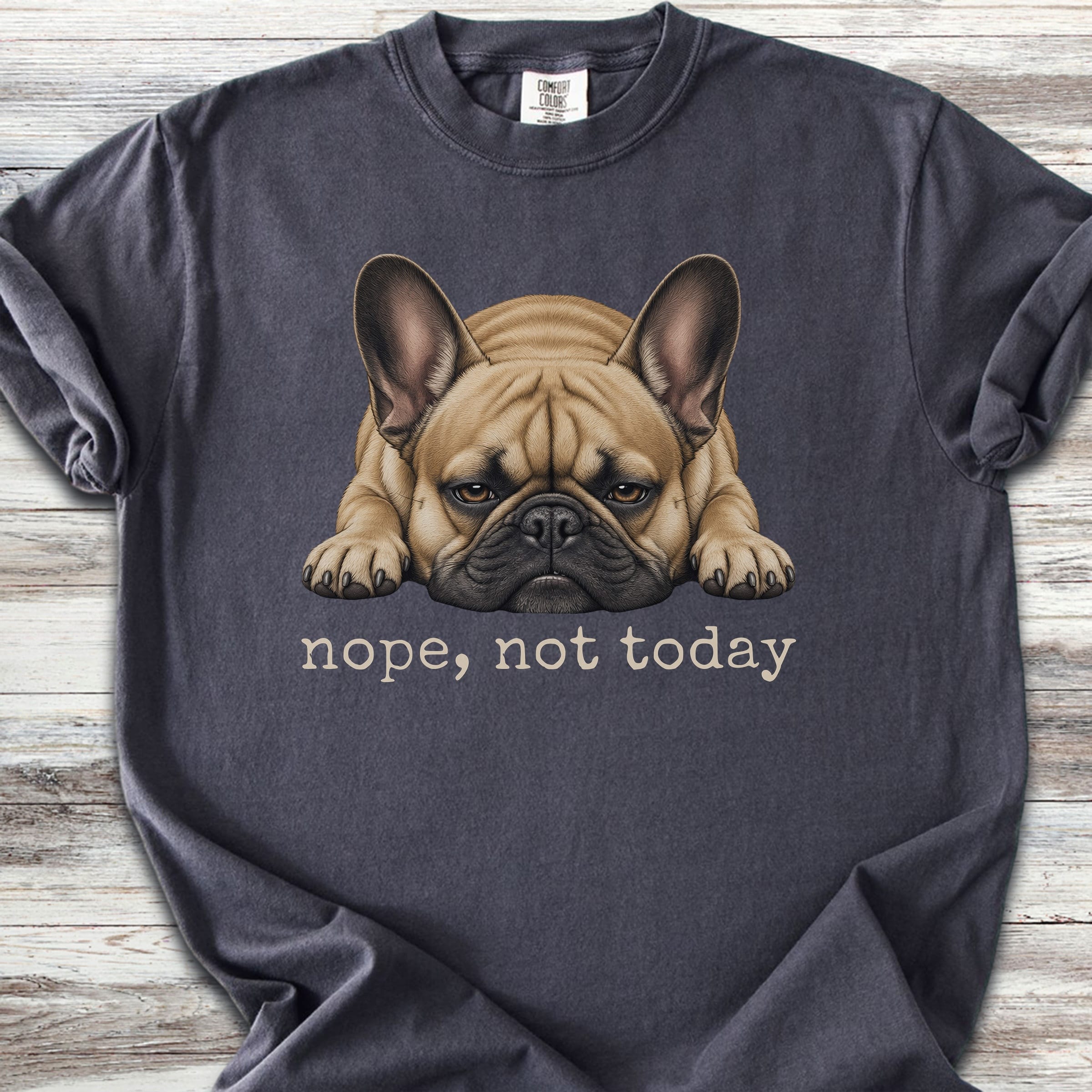 French Bulldog Nope - Graphite