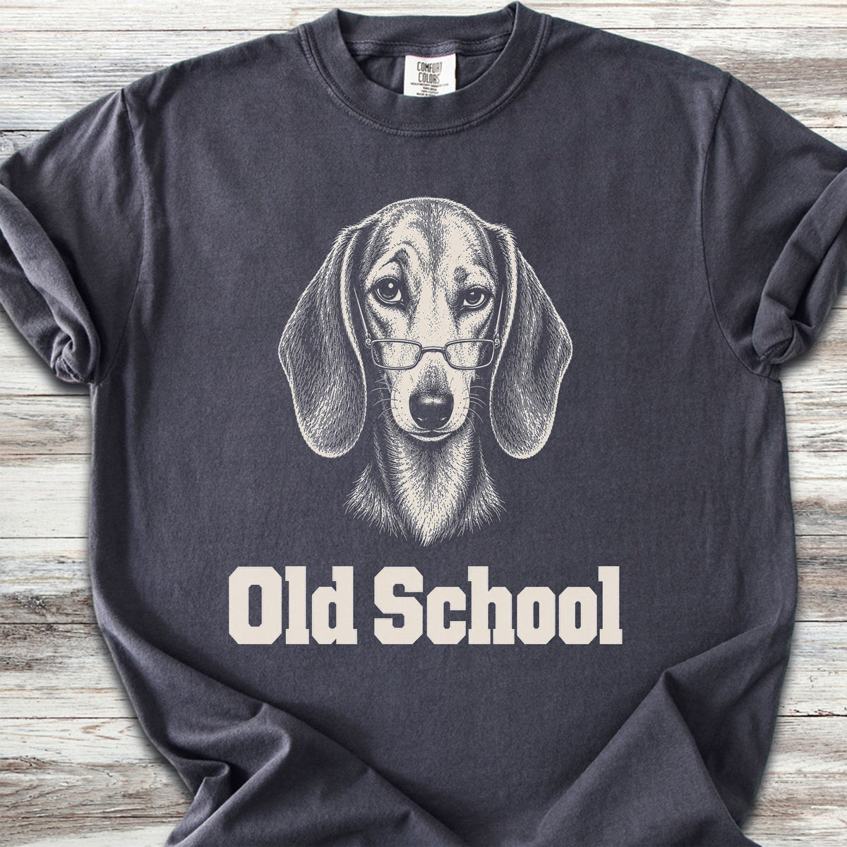 Dachshund Old School - Graphite