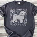 Bichon Frise Linocut - Graphite