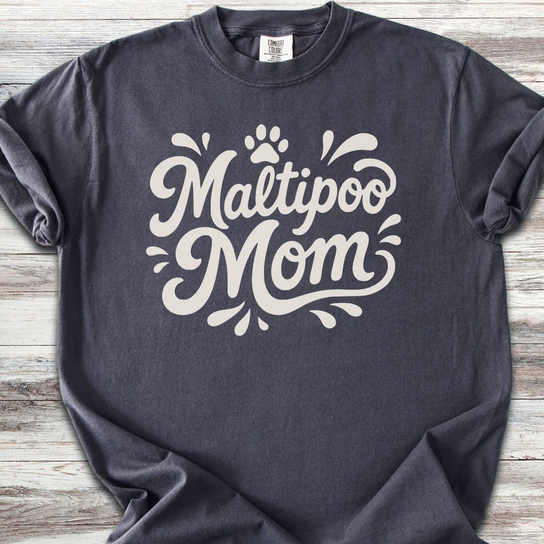 Maltipoo Groovy Mom - Graphite