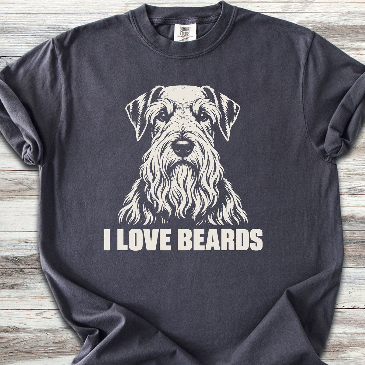 Cesky Terrier I Love Beards - Graphite