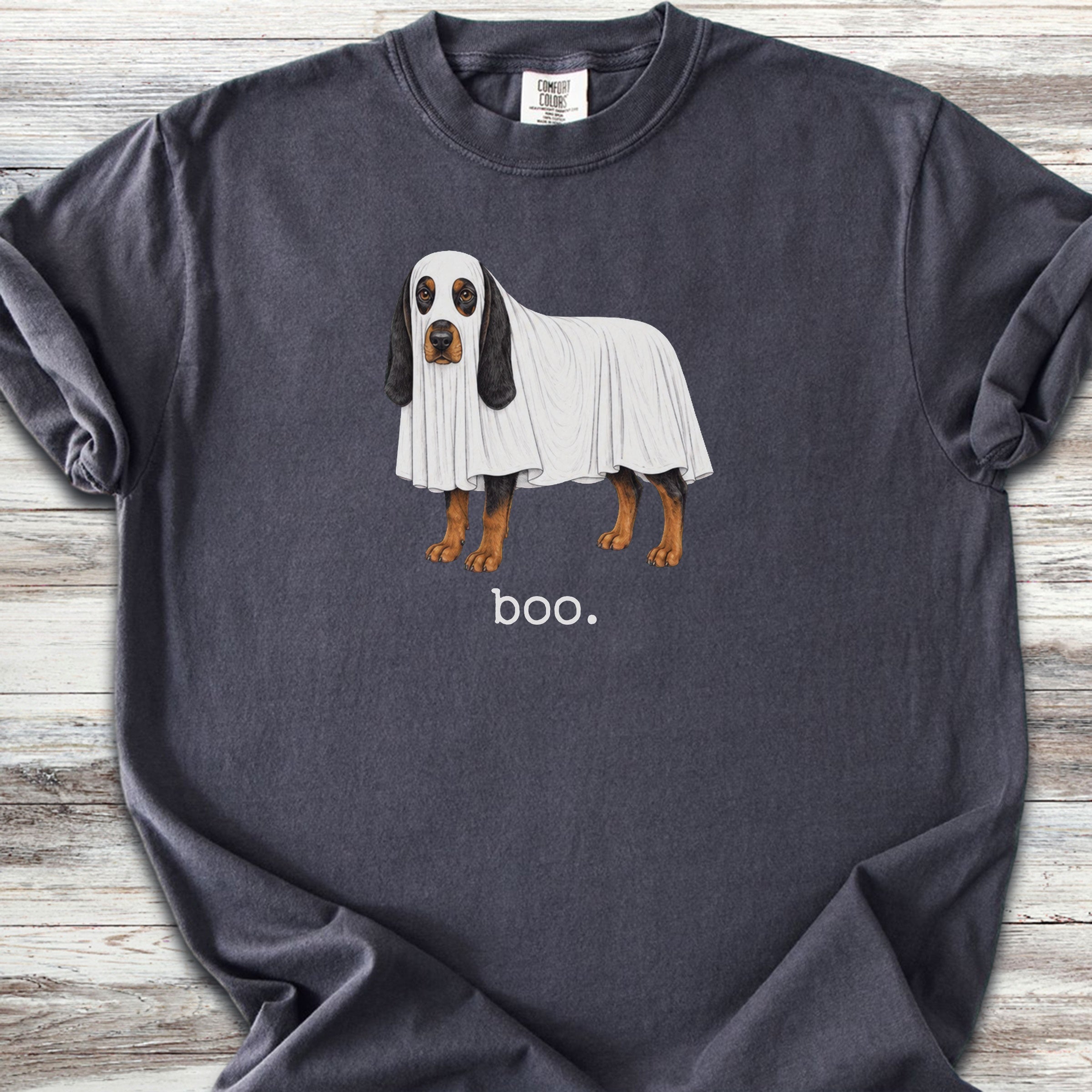 Black and Tan Coonhound Boo - Graphite