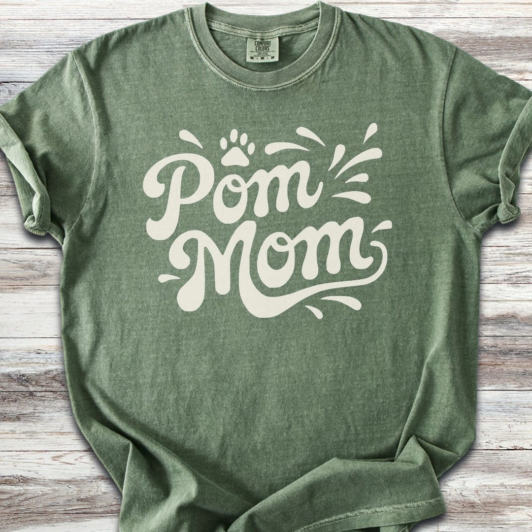 Pomeranian Groovy Mom - Moss
