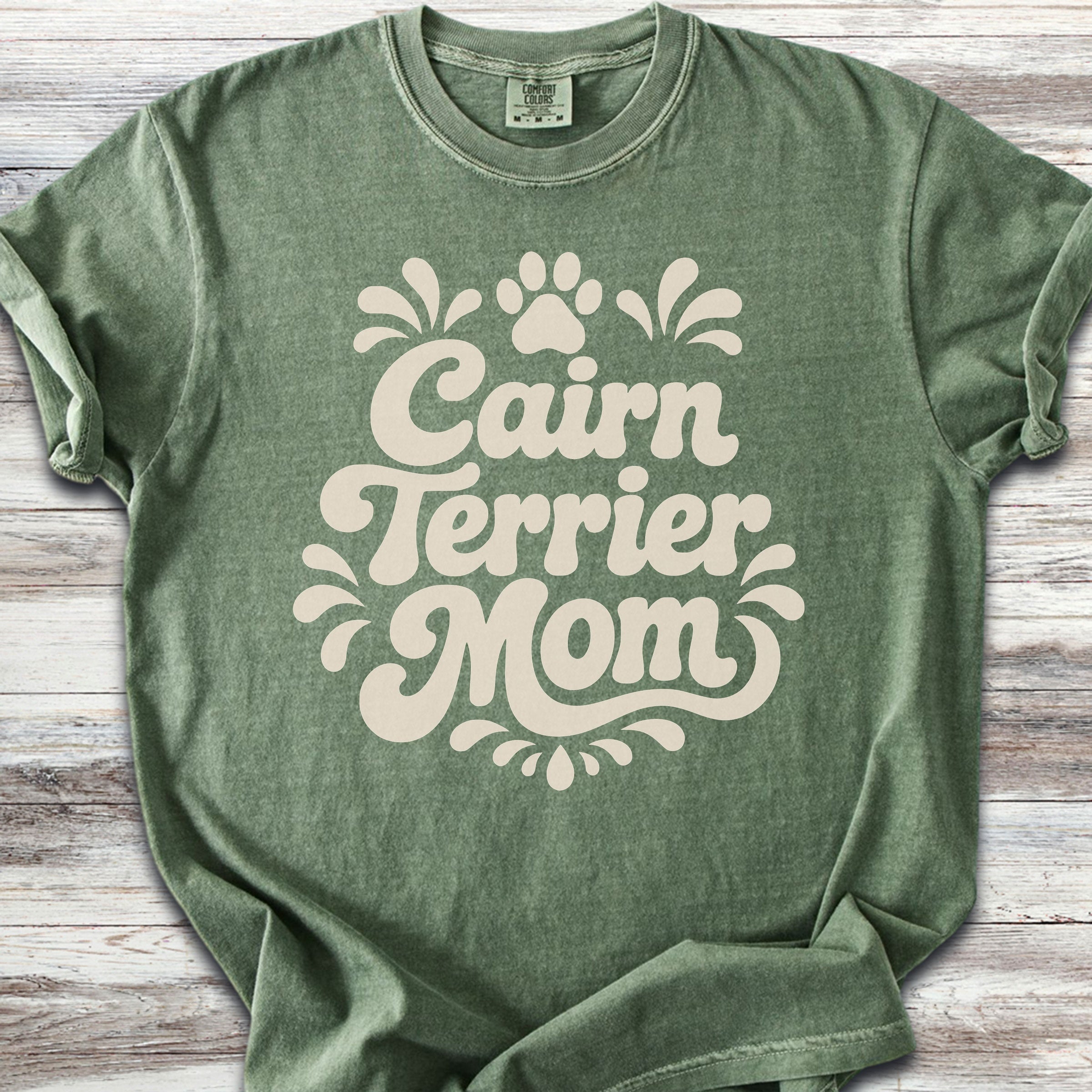 Cairn Terrier Groovy Mom - Moss