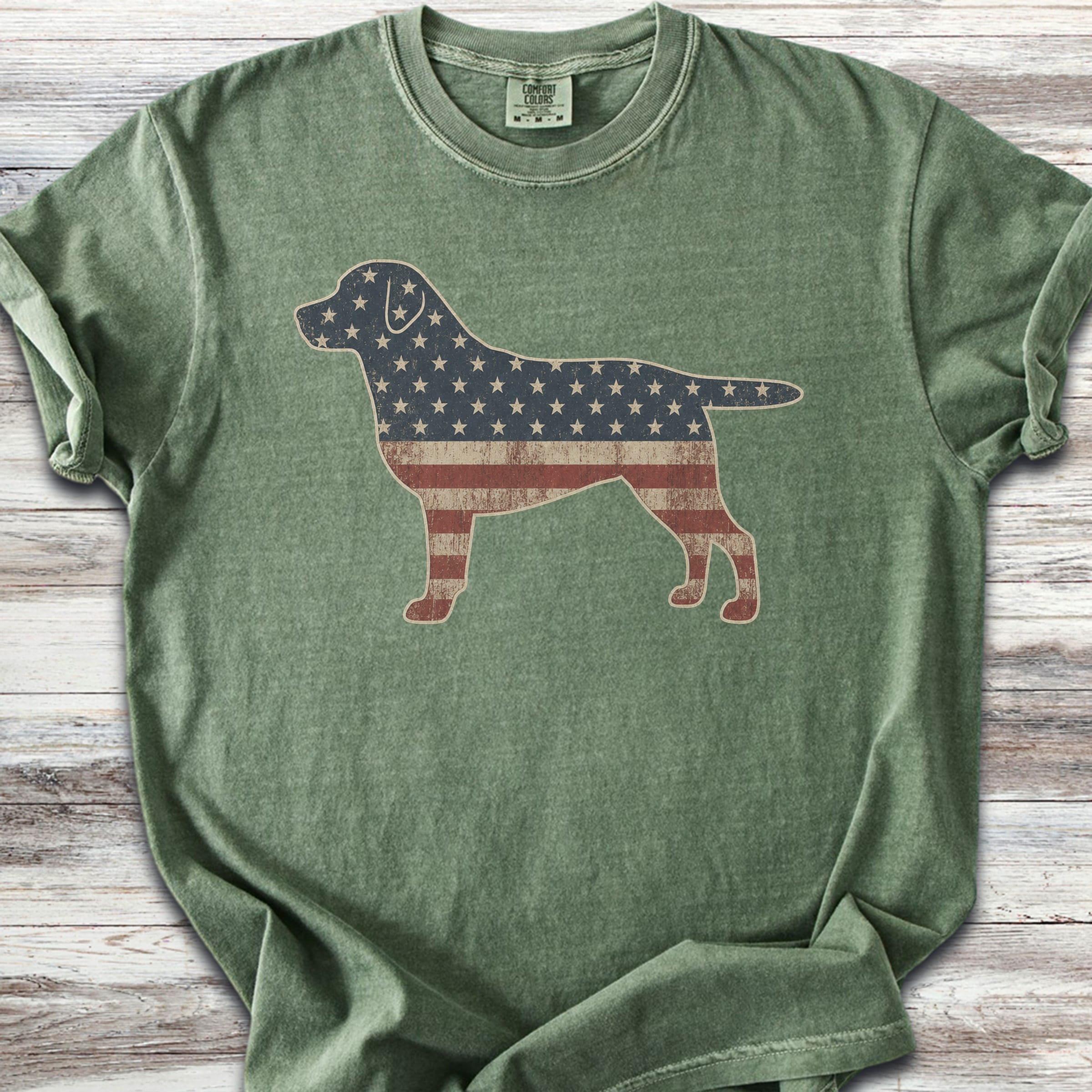 Labrador Retriever Vintage USA - Moss
