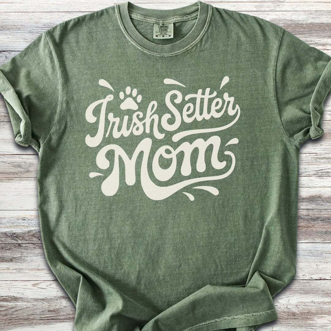 Irish Setter Groovy Mom - Moss