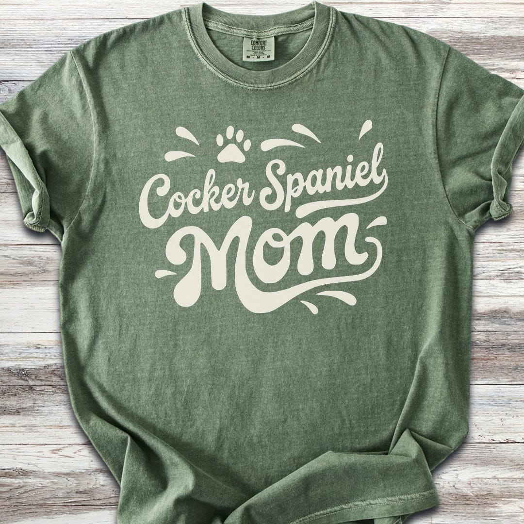 Cocker Spaniel Groovy Mom - Moss
