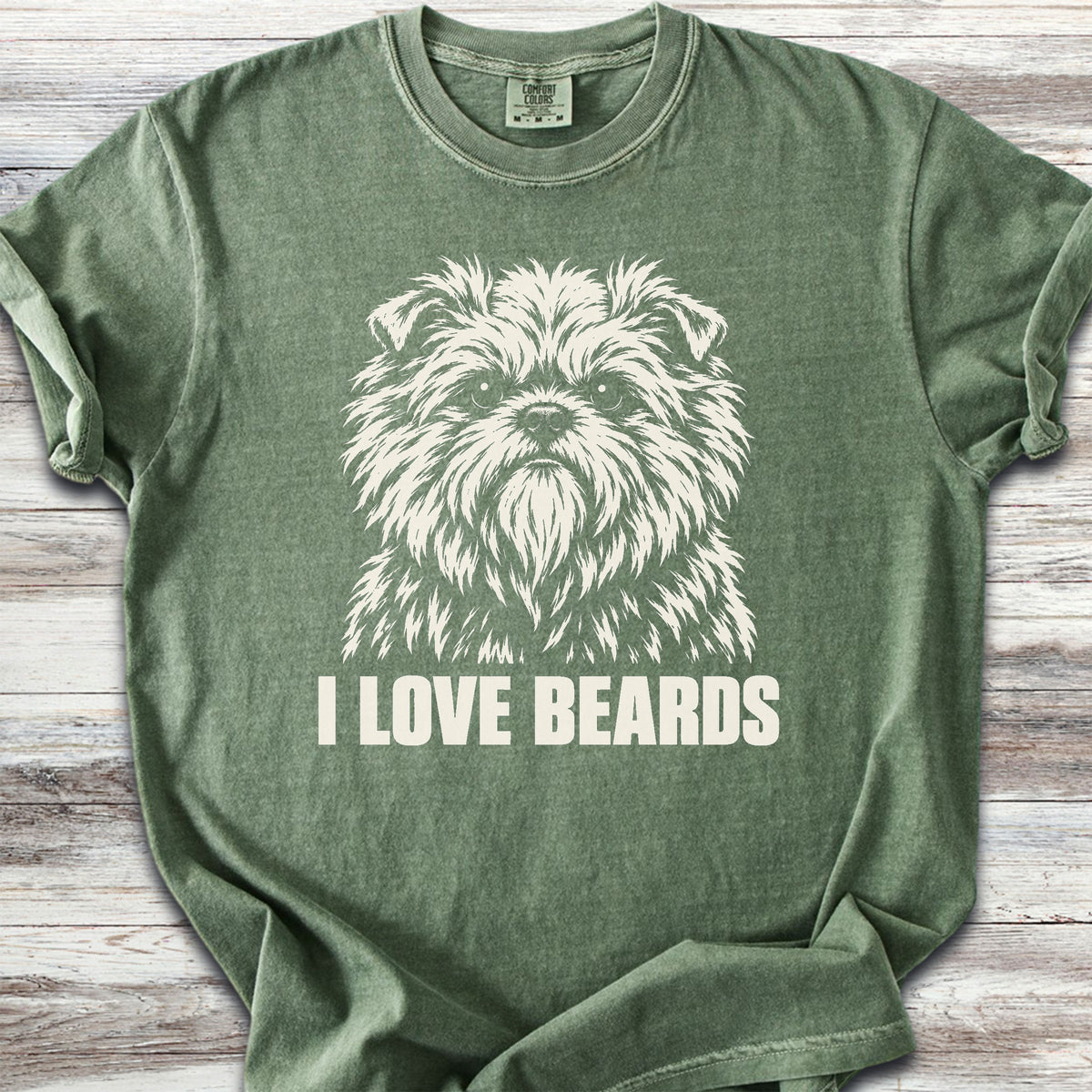 Affenpinscher I Love Beards - Moss