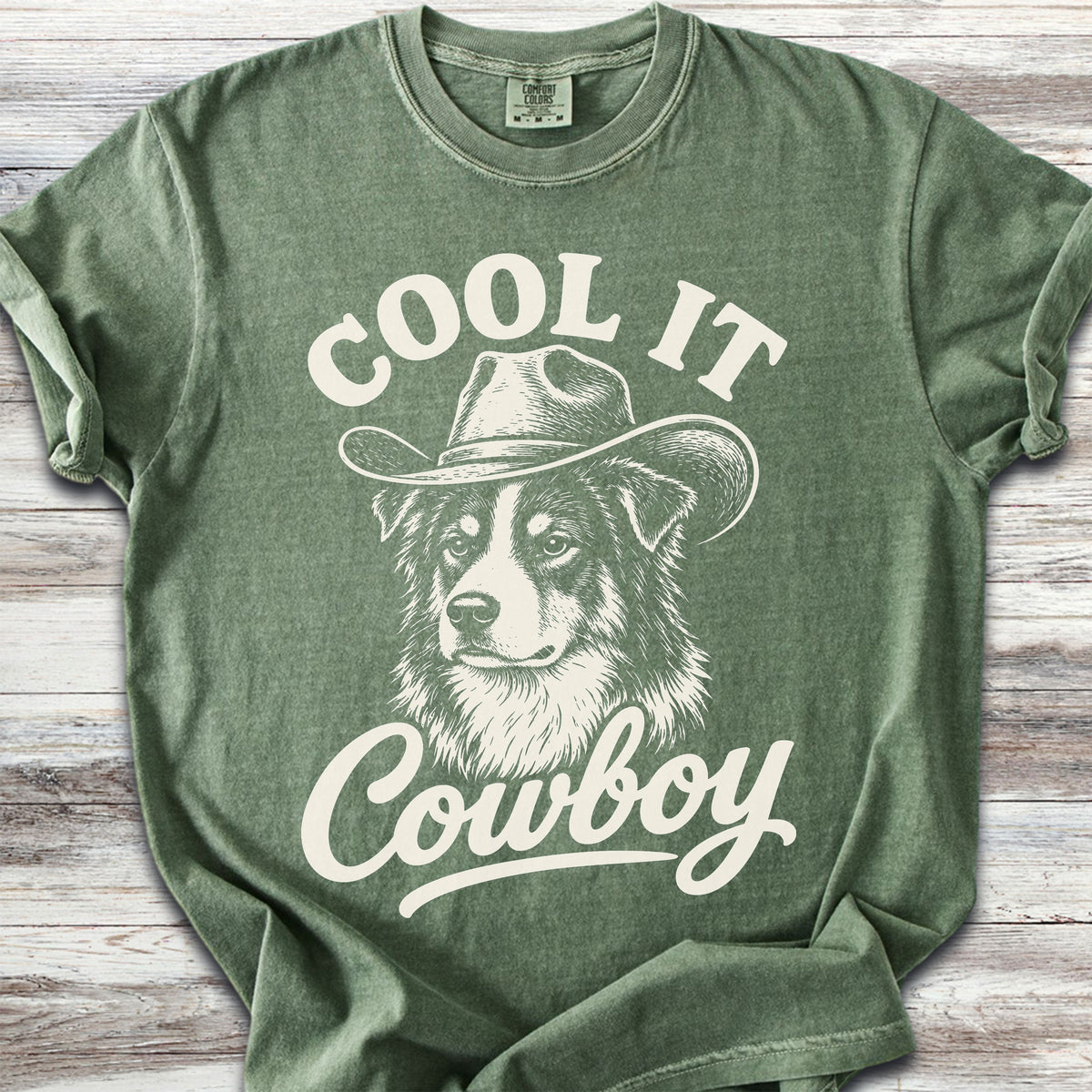 Australian Shepherd Black Tri Cool It - Moss