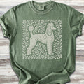 Poodle Light Linocut - Moss