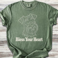 Schnauzer Dark Bless Your Heart - Moss