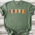 Schnauzer Fall Faux Patchwork - Moss