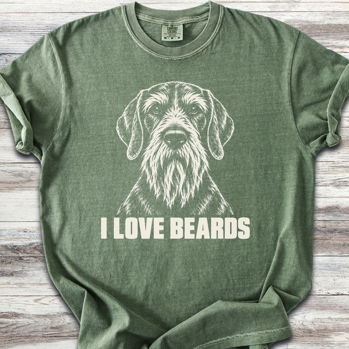 German Wirehaired Pointer I Love Beards - Moss