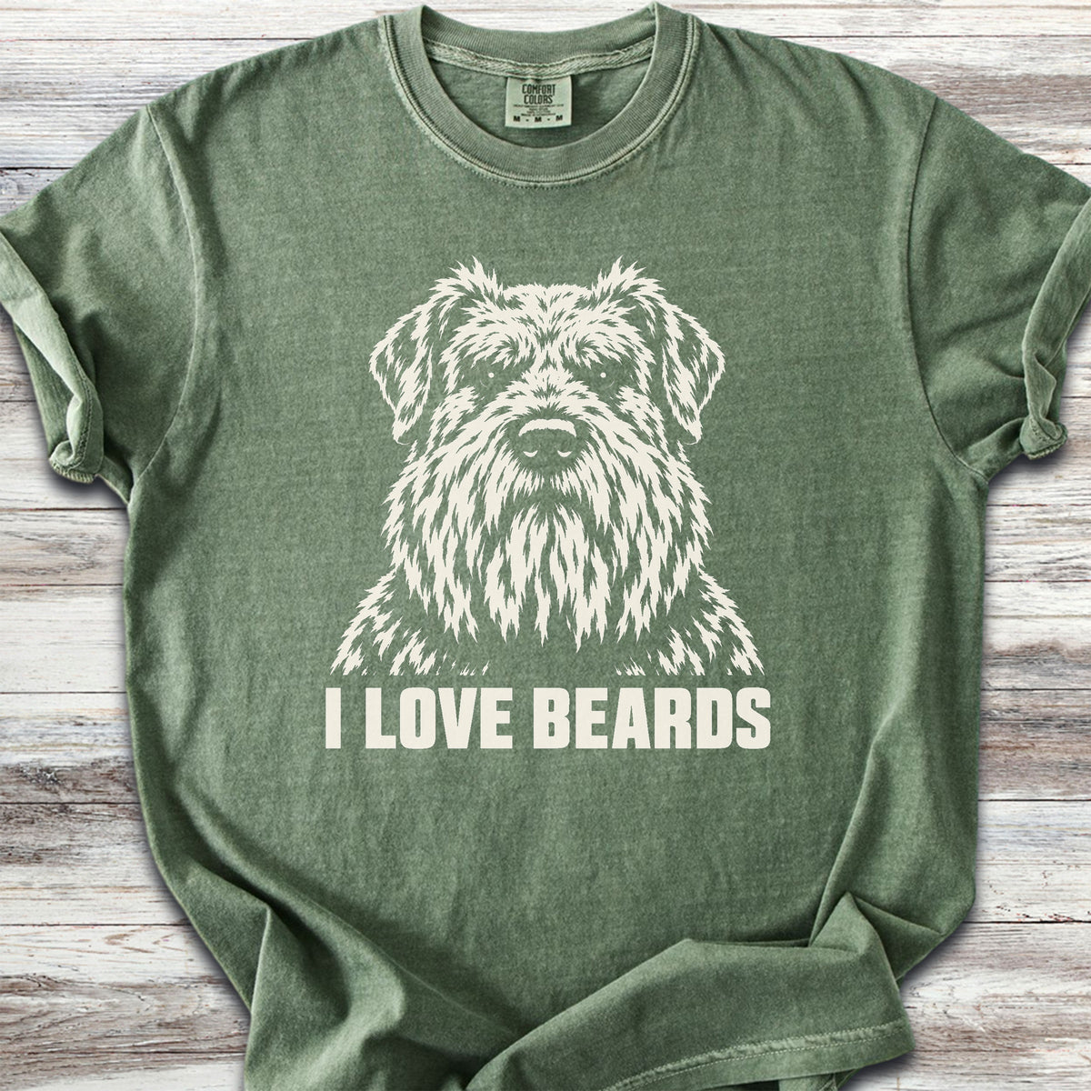 Bouvier I Love Beards - Moss