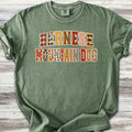 Bernese Mountain Dog Fall Faux Patchwork - Moss