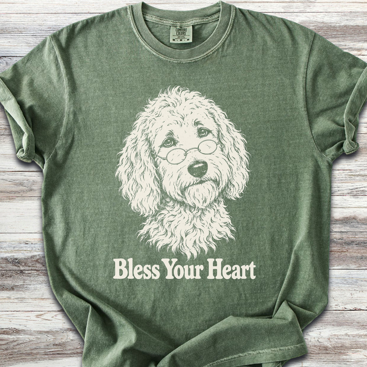 Goldendoodle Bless Your Heart - Moss