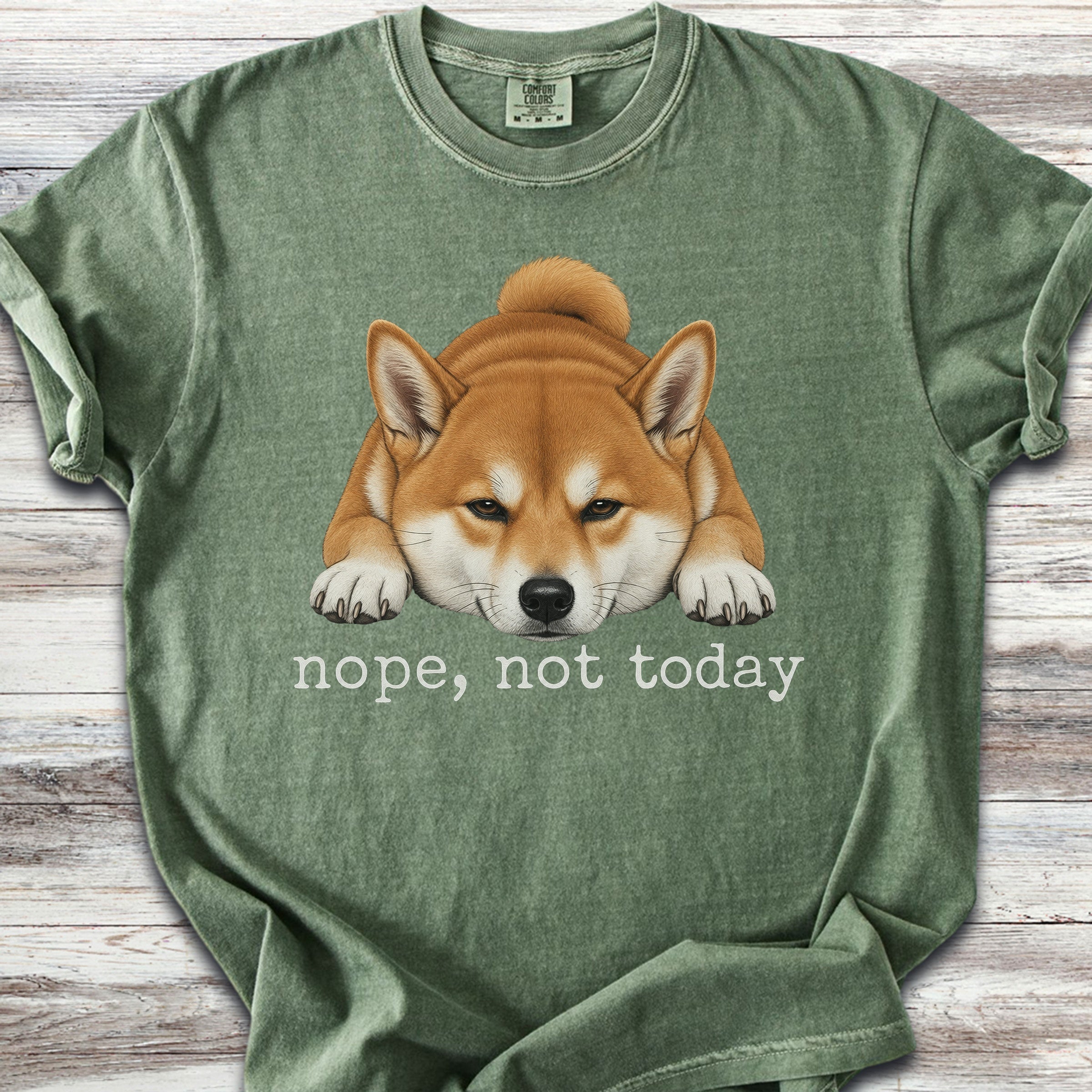 Shiba Inu Nope - Moss