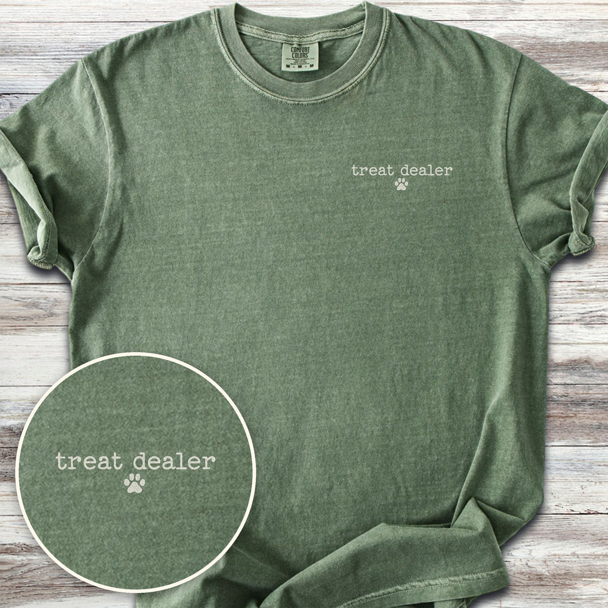Vintage Treat Dealer Left Chest - Moss