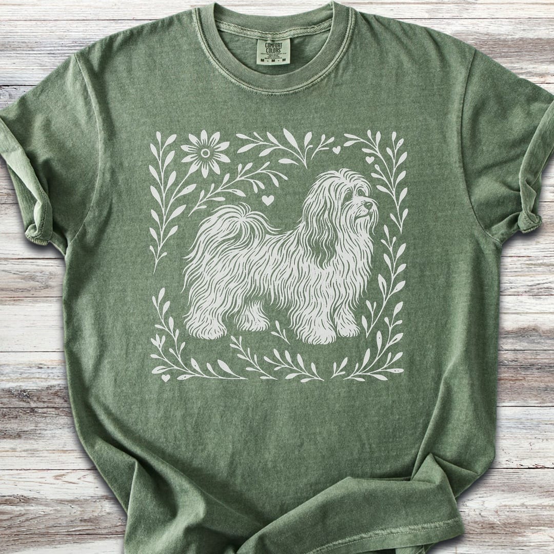 Havanese Linocut - Moss