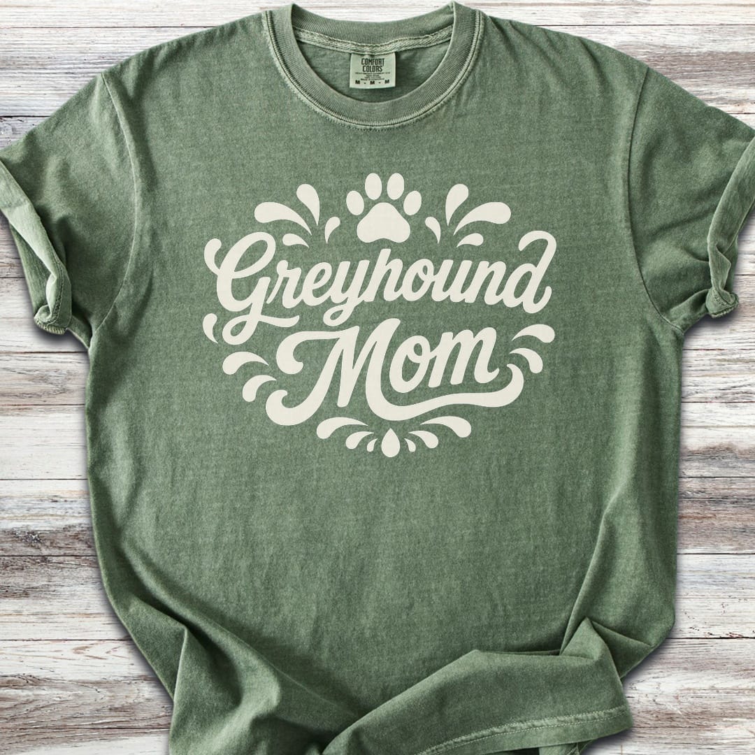 Greyhound Groovy Mom - Moss
