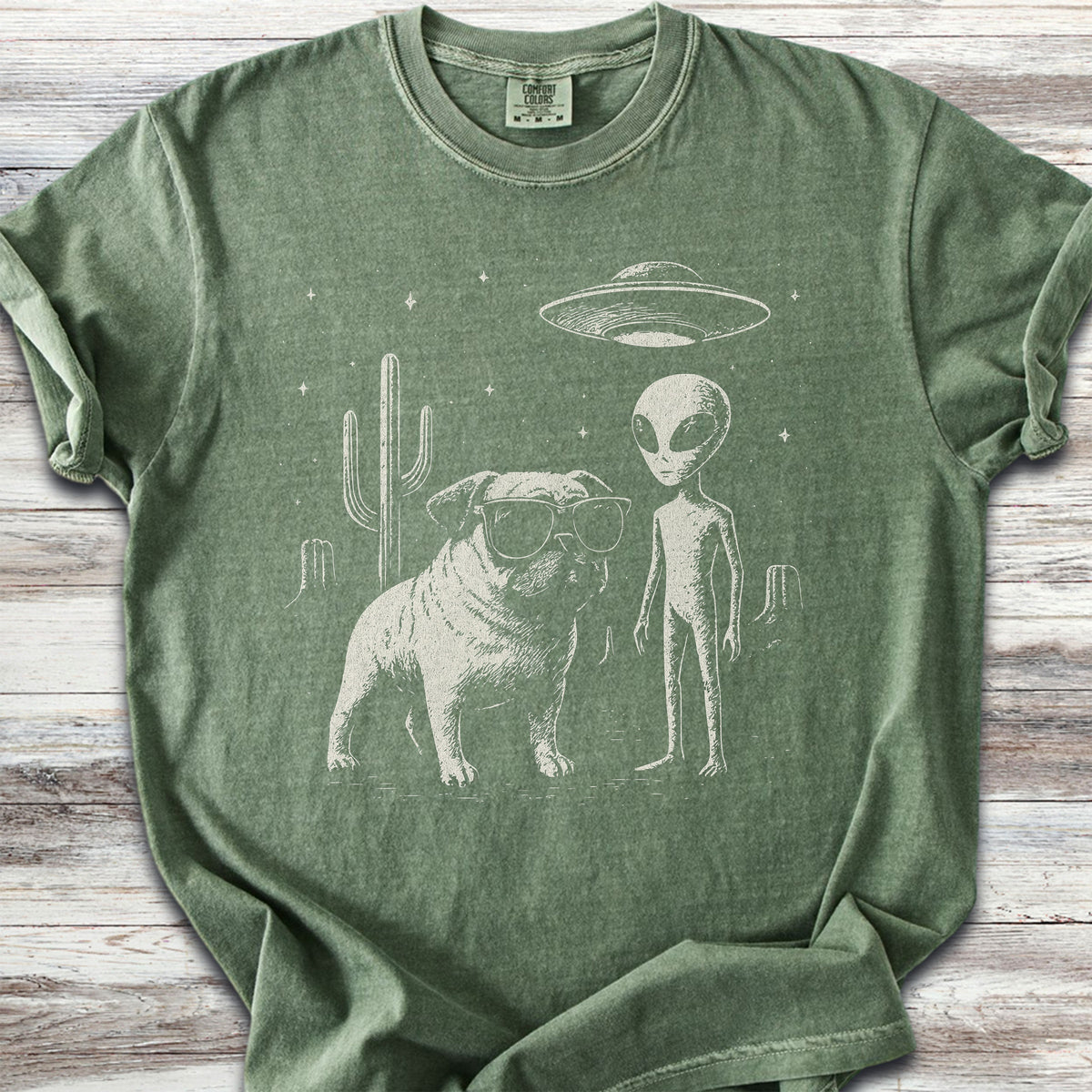 Pug Alien Encounter - Moss