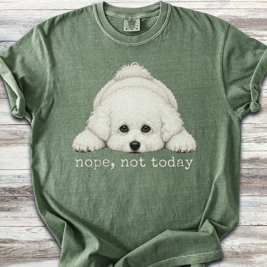 Bichon Frise Nope - Moss