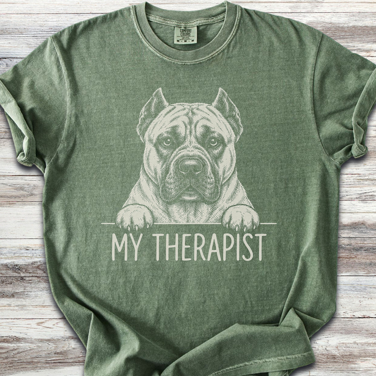 Cane Corso Fawn Therapist - Moss