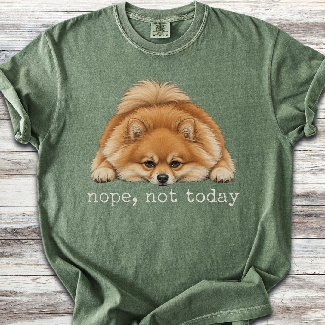 Pomeranian Nope - Moss