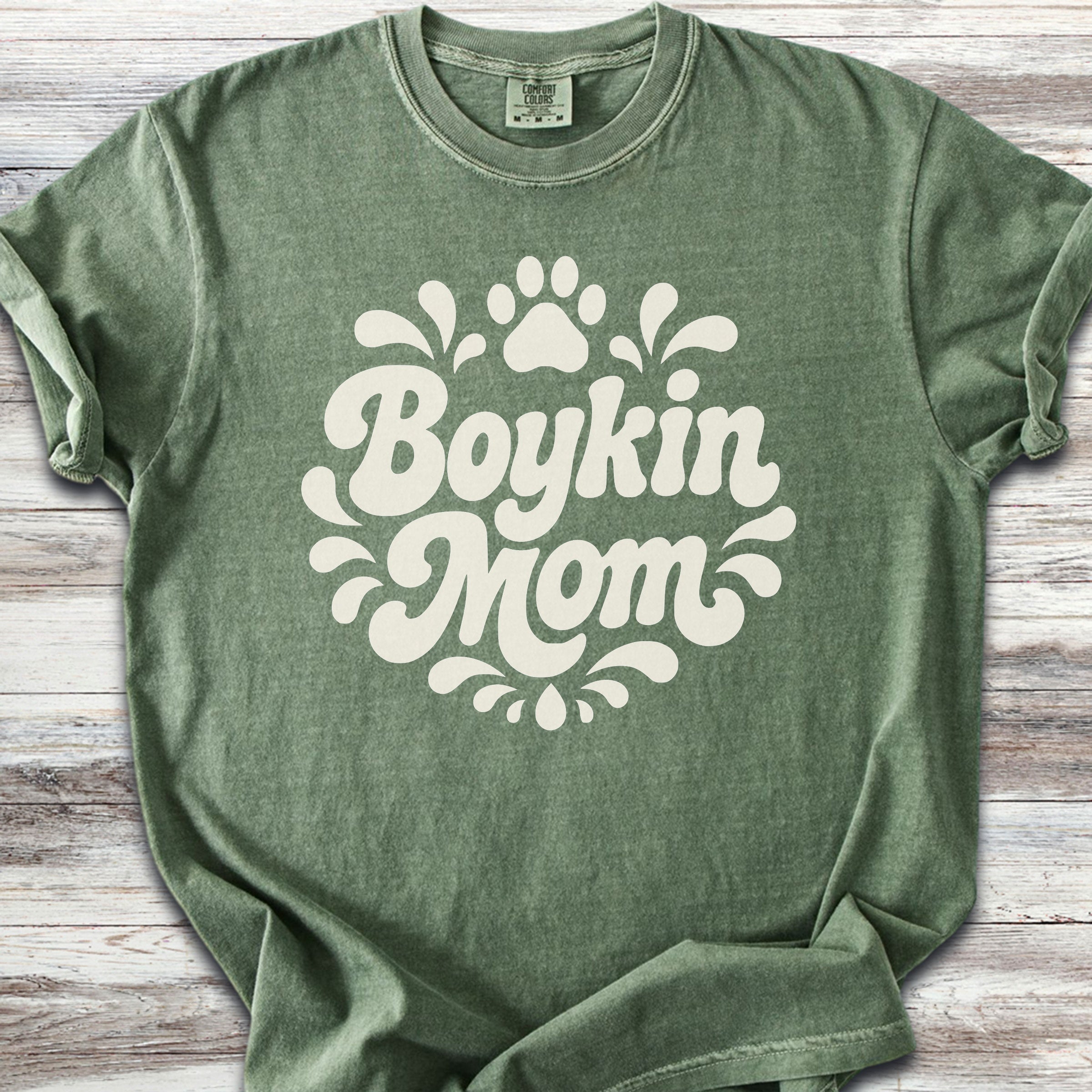 Boykin Spaniel Groovy Mom - Moss